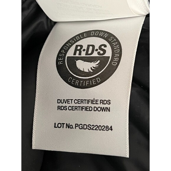 NWT Soia & Kyo Women's S Jacinda Down Puffer Coat Hooded Asymmetric Zip Black - Picture 14 of 15